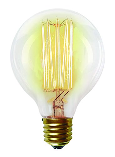 Taschibra G80 11050125, Lamp Filamento de Carbono E27, 40W, Ambar