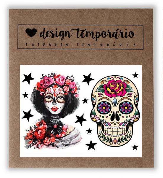 Tatuagem Temporária Mexicana Design Temporario - Design Temporário