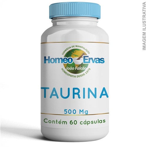 Taurina 500Mg - 60 Cápsulas