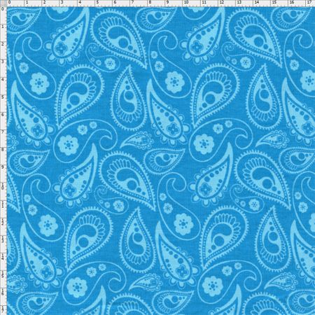 Tecido Estampado para Patchwork - Luminous By Carol Viana: Blue Shadow (0,50x1,40)