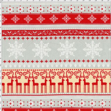 Tecido Estampado para Patchwork - Natal Merry Christmas Cor 1834 (0,50x1,40)