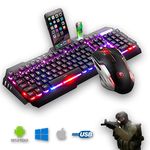 Combo Gamer APOIO CELULAR 2019 Mouse + Teclado RGB