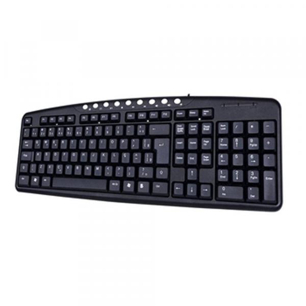 Teclado C3Tech USB Multimida Preto