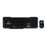 Teclado e Mouse Gamer Usb Led Combo Brave Tm303 Preto - Oex