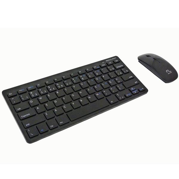 Teclado e Mouse Sem Fio 2.4GHZ Mini Slim TC158 Multilaser