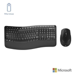 Teclado E Mouse Sem Fio Comfort Usb Preto Microsoft - Pp400005