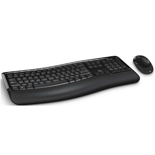 Teclado e Mouse - Sem Fio - Microsoft Wireless Confort Desktop 5050 - Preto - Pp4-00005 Microsoft