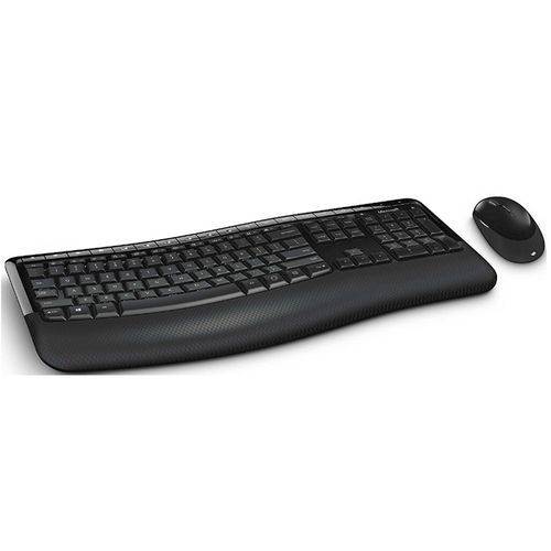 Teclado e Mouse - Sem Fio - Microsoft Wireless Confort Desktop 5050 - Preto - PP4-00005