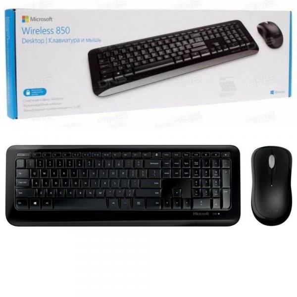 Kit Teclado e Mouse Sem Fio 850 USB PY9 00021 - Microsoft