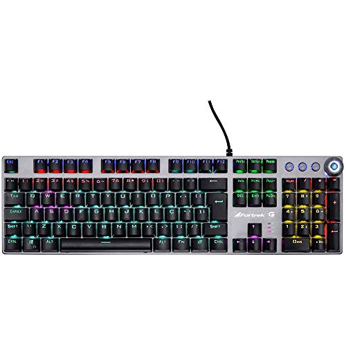 Teclado Mecânico Gamer Fortrek K7 Rainbow Switch KRGD Blue ABNT2 Double Shot Injection - K7 RBW