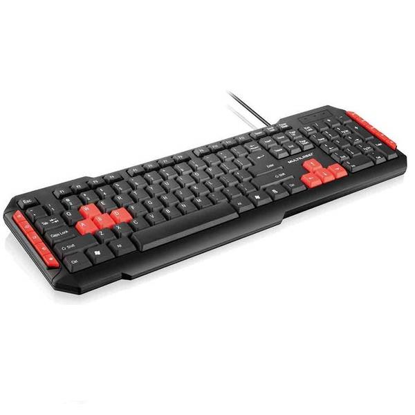 Teclado Multimidia Gamer Red Keys Usb - Tc160 - Multilaser
