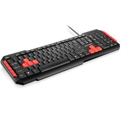 Teclado Multimidia Gamer Red Keys Usb Tc160 Multilaser