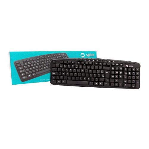 Teclado Multimídia Usb Spinn Preto Tm200