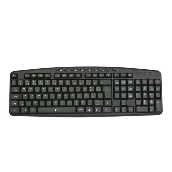 Teclado Office Multimídia USB com Fio - 5+