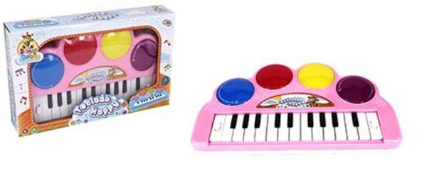 Teclado Piano Baby Musical Infantil com Efeitos Luminosos - Wellmix