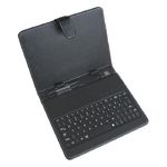 Teclado Portátil Micro Usb com Capa para Tablet de 8 Polegadas, Acompanha Caneta Touch Screen- Preto