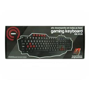 Teclado - USB - K-Mex Gaming Keyboard - Preto - KM-3C28
