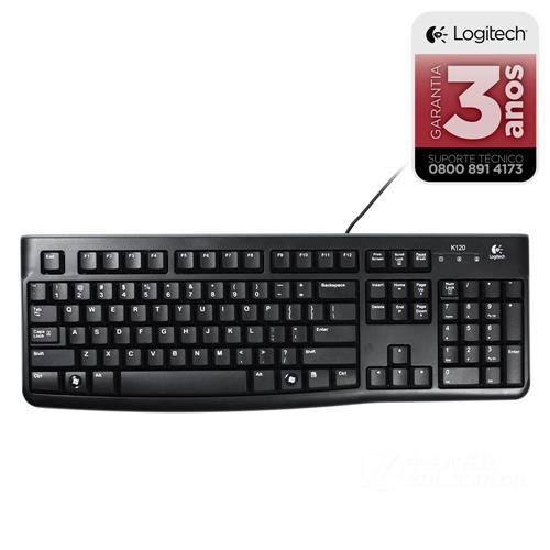 Teclado - Usb - Logitech Keyboard K120 - Preto