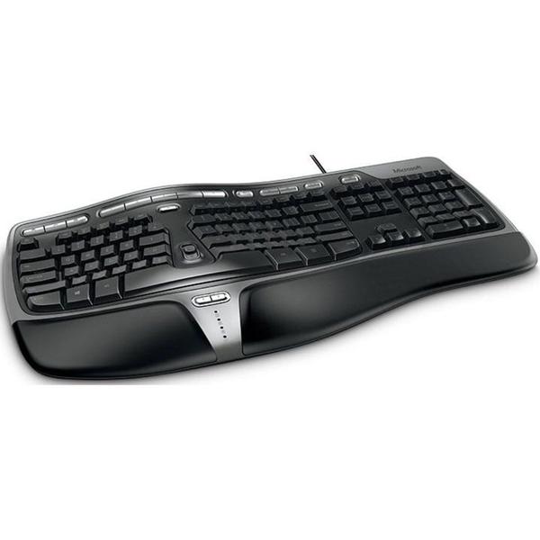 Teclado - USB - Microsoft Natural Ergonomic Keyboard 4000 - Preto - B2M-00012 / 5QH-00001 (Layout Americano)