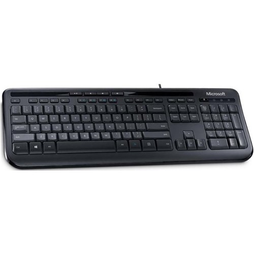 Teclado - Usb - Microsoft Wired Keyboard 600 - Preto - Anb-00005 / 1576 / 1578 Microsoft