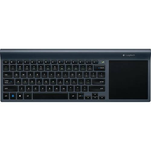 Teclado Wireless Logitech All-In-One Keyboard Tk820 com Touchpad