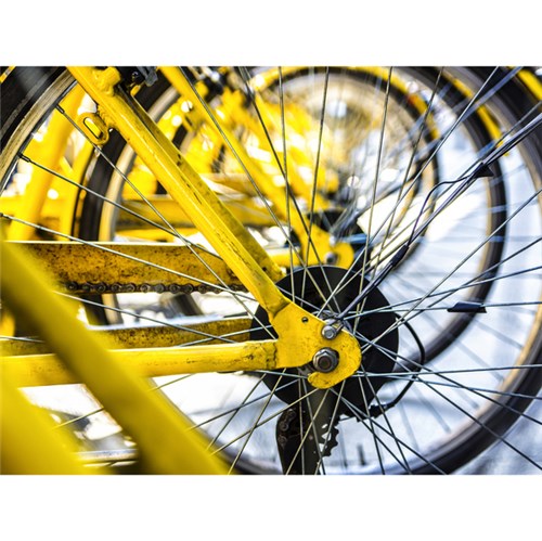Tudo sobre 'Tela Canvas Yellow Bike 40x30cm Inspire'