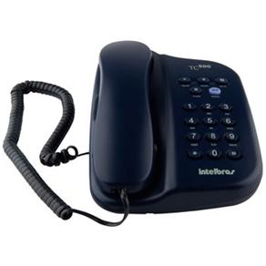 Telefone C/ Fio Intelbras TC500 S/ Chave - Azul