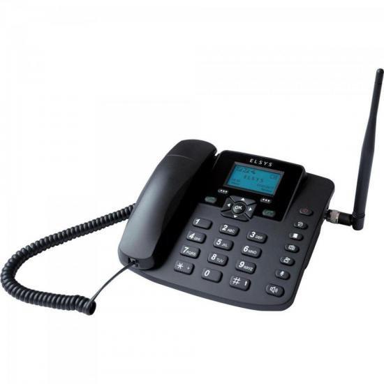 Telefone Celular de Mesa GSM EPFS12 Preto ELSYS - 139