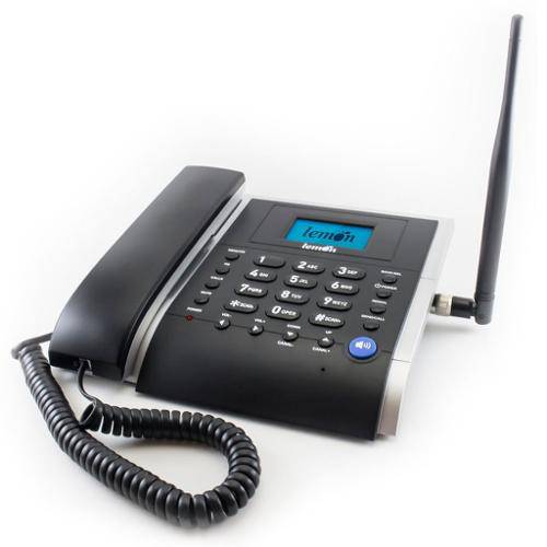 Telefone Celular de Mesa Lemon Ecolight Rural Tr78 Preto - Ideal para Áreas Rurais