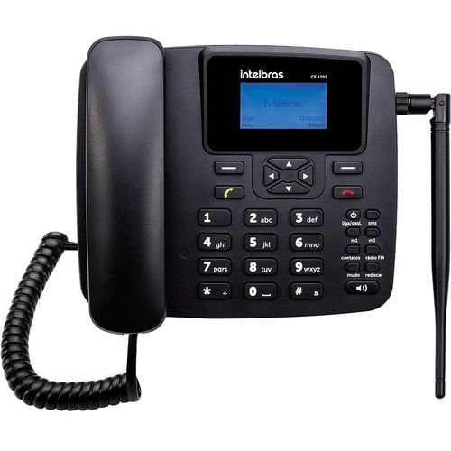 Telefone Celular Fixo CFA 4111 GSM com Identificador de Chamadas, Viva Voz - Intelbras
