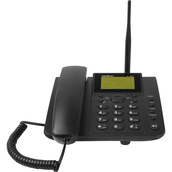Telefone Celular Fixo Intelbras CFA 4012 GSM de Mesa