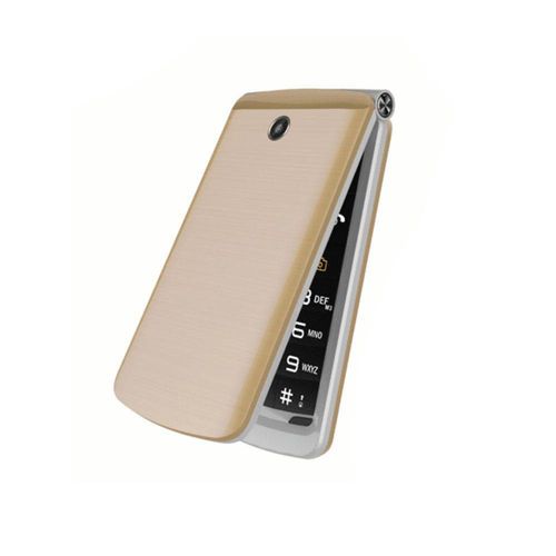Telefone Celular Lemon Viva 4 - Tela de 2.8", Função SOS, Camera, Dual Chip, Bluetooth - Dourado