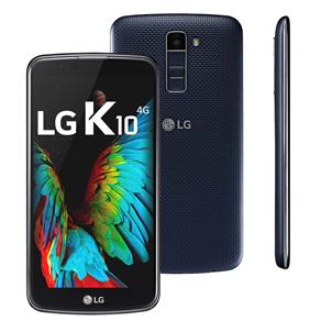 Smartphone LG K10 Claro Indigo com 16GB, Single Chip, Tela de 5.3" HD, 4G, Android 6.0, Câmera 13MP e Processador Octa Core de 1.14 GHz