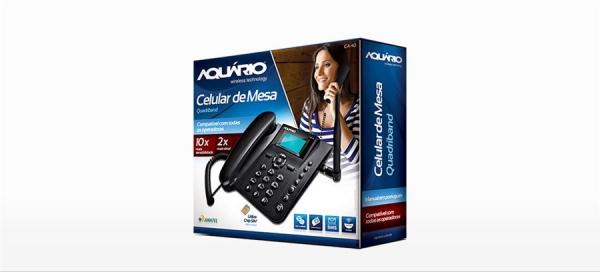 Telefone Celular Rural de Mesa CA40 - AQUÁRIO