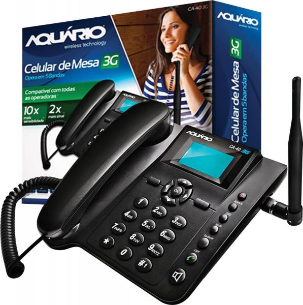 Telefone Celular Rural Fixo de Mesa 3g, Frequência: 850, 900 ,1800, 1900 e 2100mhz Ca-40 3g - 137
