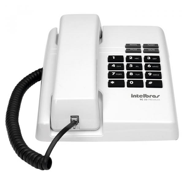 Telefone com Fio Branco Intelbras TC50 Premium