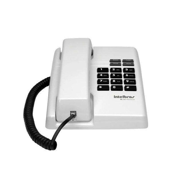 Telefone com Fio Branco TC50 Premium Intelbras 4080085-