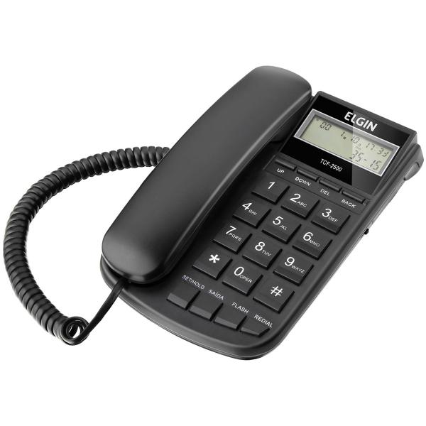 Telefone com Fio e Identificador de Chamadas Tcf2500 Elgin