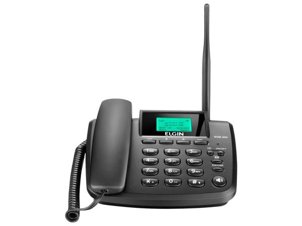 Telefone com Fio Elgin GSM200 - Identificador de Chamada Viva-Voz Conferência