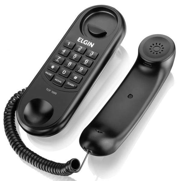 Telefone com Fio Elgin Modelo Gôndola Tcf1000 Preto