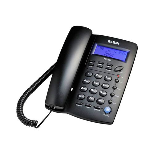 Telefone com Fio Elgin Tcf-3000 com Viva-voz e Identificador de Chamadas