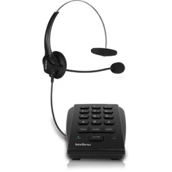 Telefone com Fio Headset HSB 20 Preto - Intelbras