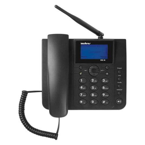 Telefone com Fio Intelbras Icon Crc40 Celular de Mesa Preto