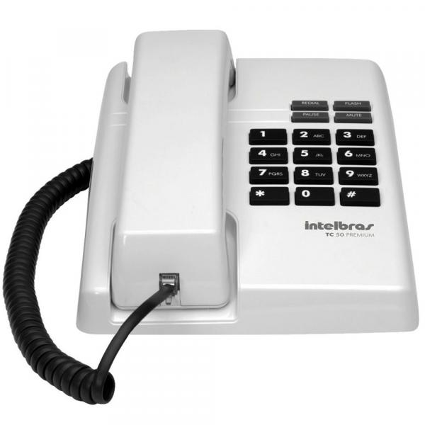 Telefone com Fio IntelBras TC 50 Premium 4080085 Branco