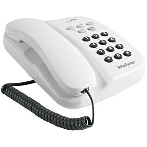 Telefone com Fio Intelbras TC500 Branco C/ Chave Bloqueadora para Mesa ou Parede