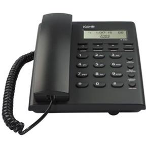 Telefone com Fio Keo K302 com Indetificador de Chamada e Despertador - Preto
