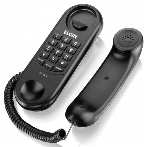 Telefone com Fio Modelo Gôndola Preto Elgin Tcf 1000