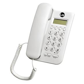 Telefone com Fio Padrão Lig Branco com Identificador de Chamadas