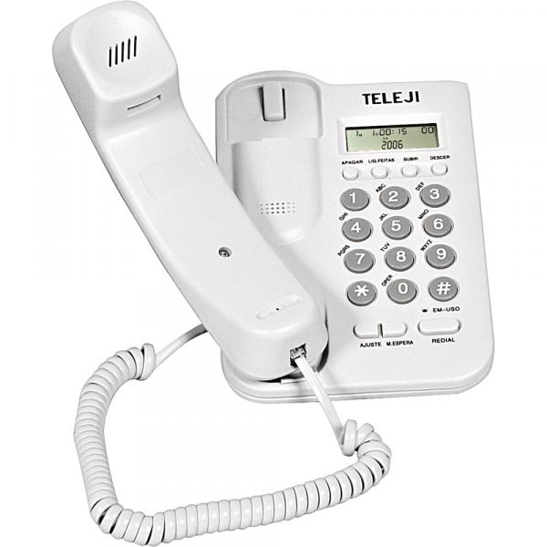 Telefone com Identificador 46i Teleji - Branco