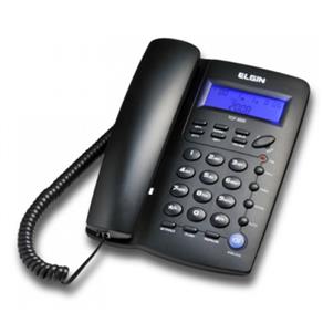 Telefone de Mesa com Identificador de Chamadas e Viva-Voz Tcf3000 Preto Elgin